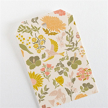 Etiquette mariage hippie chic - Dos de l'étiquette