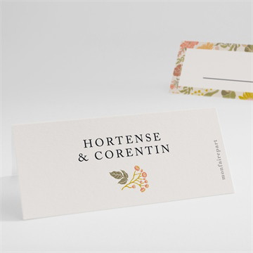 Marque-place mariage hippie chic