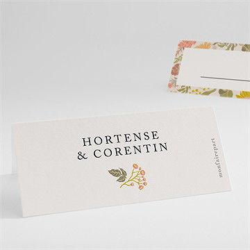 Marque-place mariage hippie chic