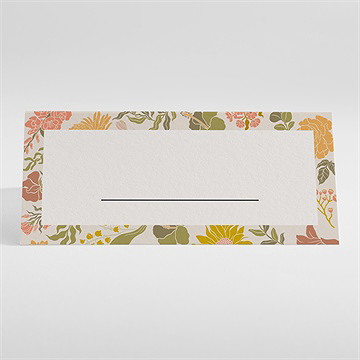 Marque-place mariage hippie chic - Dos du marque-place
