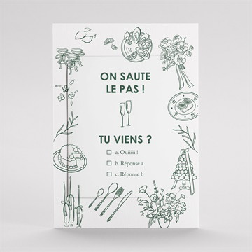 Faire-part mariage pas le choix