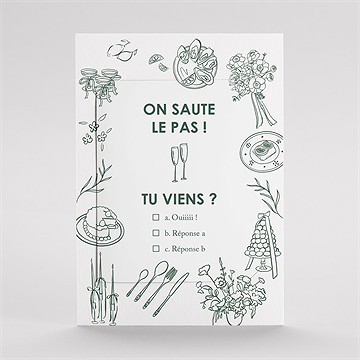 Faire-part mariage pas le choix