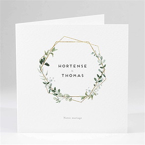 Faire-part mariage amour elegant