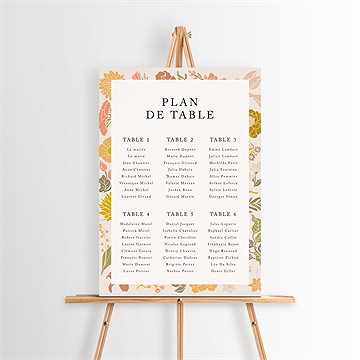 Plan de table mariage hippie chic