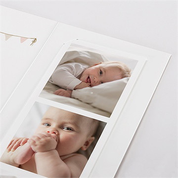 Faire-part naissance une montgolfière - Détail du faire-part