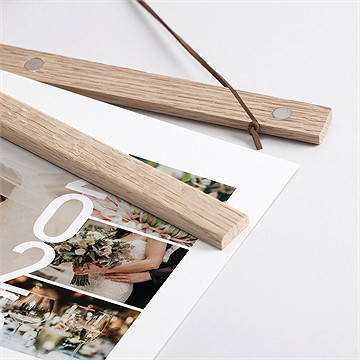 Calendrier affiche - Détail des supports en bois