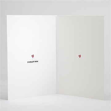 Livret de messe mariage coeur - Intérieur du livret