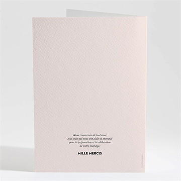 Livret de messe mariage coeur - Dos du livret