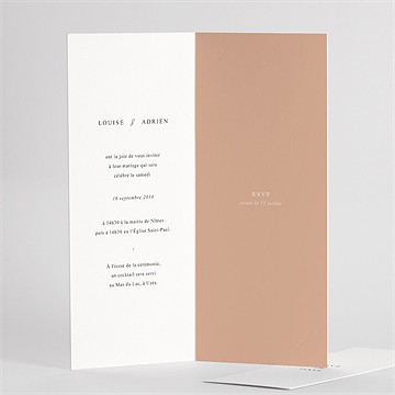 Faire-part mariage bel éclat - Intérieur du faire-part 2