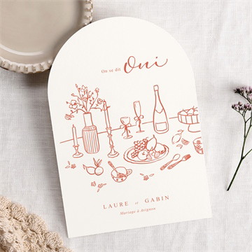 Faire-part mariage a l'italienne