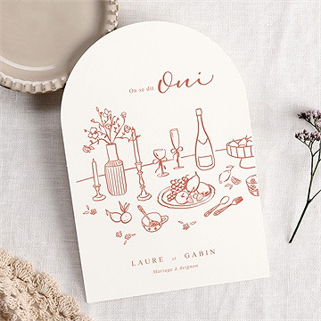 Faire-part mariage a l'italienne