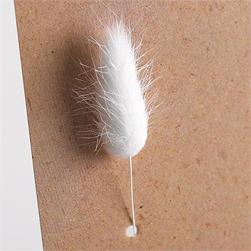 Faire-part mariage capsule champetre fleur séchée - Vue zommée