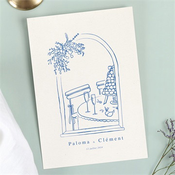 Faire-part mariage dolce vita