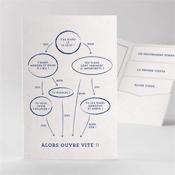 Faire-part mariage allez viens !