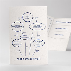 Faire-part mariage allez viens !
