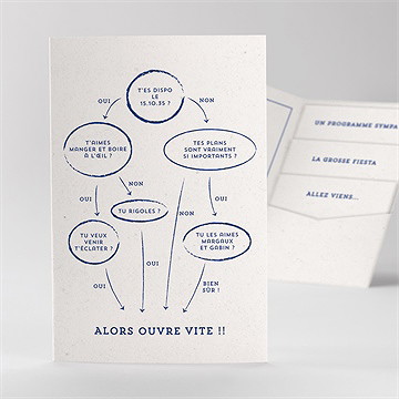 Faire-part mariage allez viens !