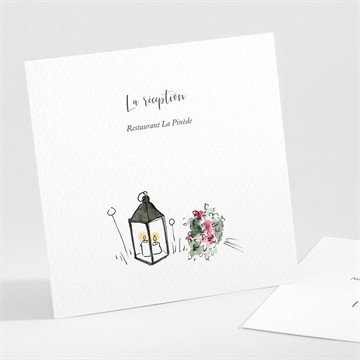 Carton d'invitation mariage jolie devinette pochette duo