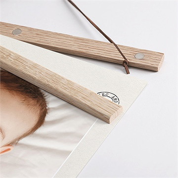 Affiche naissance télégramme picto - Détail des supports en bois