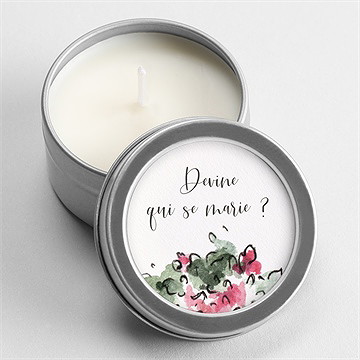 Bougie mariage jolie devinette argent