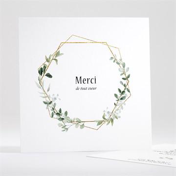 Remerciement décès moderne végétal