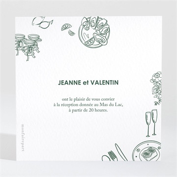Carton d'invitation mariage pas le choix