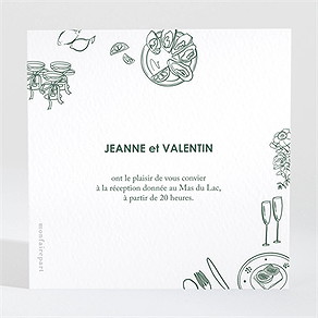 Carton d'invitation mariage pas le choix
