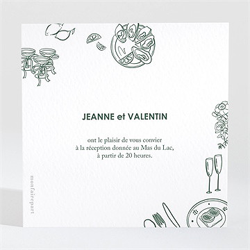 Carton d'invitation mariage pas le choix