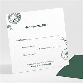 Carton réponse mariage pas le choix