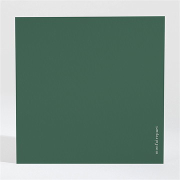 Carton réponse mariage pas le choix - Dos du carton