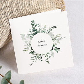 Faire-part mariage végétal