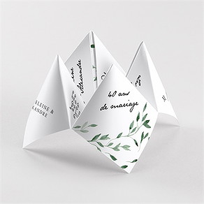 Invitation anniversaire de mariage douceurs végétales cocotte