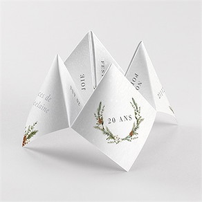 Invitation anniversaire de mariage hivernale