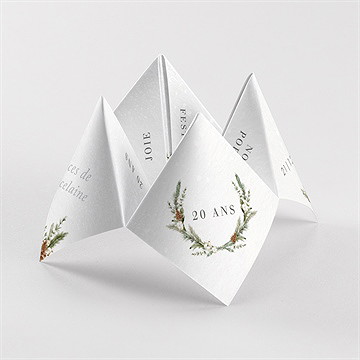 Invitation anniversaire de mariage hivernale