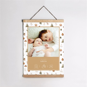 Affiche naissance noël