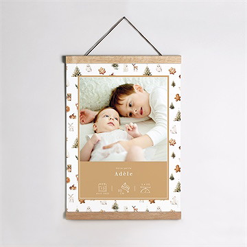 Affiche naissance noël