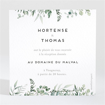 Carton d'invitation mariage amour elegant