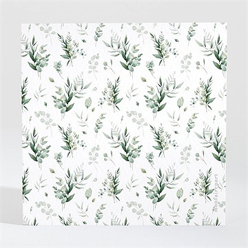 Carton réponse mariage amour elegant - Dos du carton