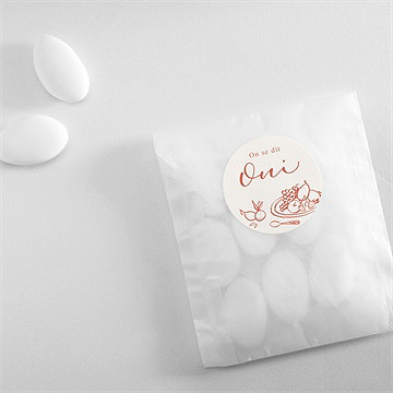 Sticker mariage a l'italienne - Mise en situation