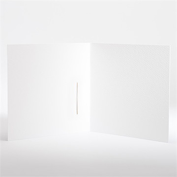 Faire-part mariage création pliée fleur séchée - Intérieur du faire-part