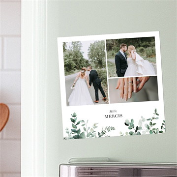 Remerciement mariage végétal étiquette