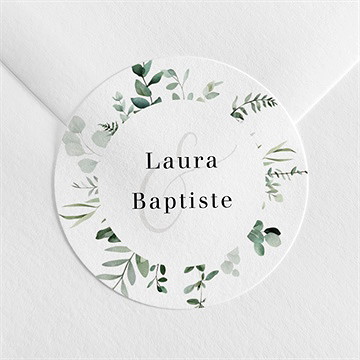 Sticker mariage végétal