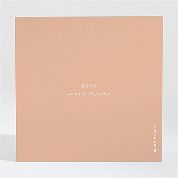 Carton réponse mariage bel éclat - Dos du carton