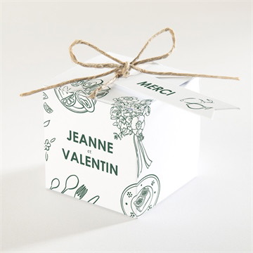 Boîte de dragées mariage pas le choix