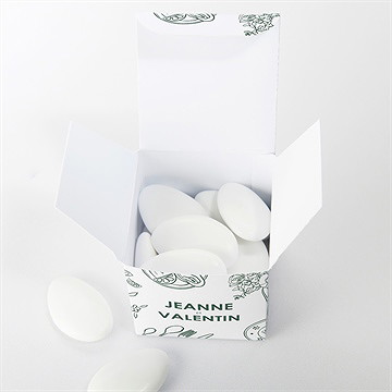 Boîte de dragées mariage pas le choix - Intérieur de la boîte