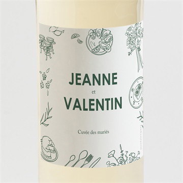 Etiquette de bouteille mariage pas le choix