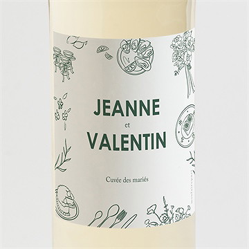 Etiquette de bouteille mariage pas le choix