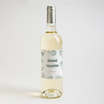 Etiquette de bouteille mariage pas le choix - Mise en situation