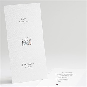 Menu mariage jolie devinette