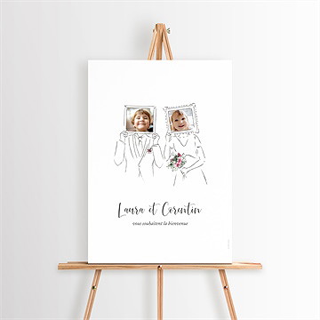 Panneau bienvenue jolie devinette