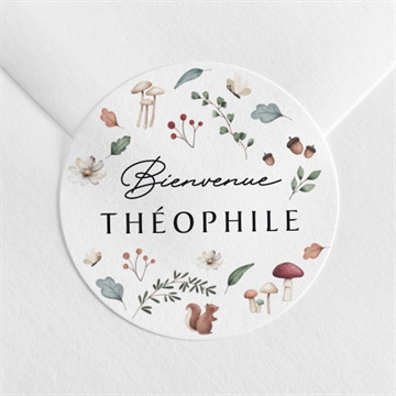 Sticker naissance forêt d'automne